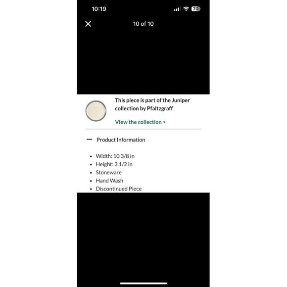 Vintage Pfaltzgraff Juniper 10" Large Salad Serving Bowl - Picture 9 of 9